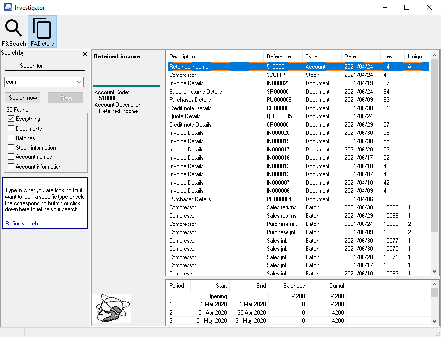 TurboCASH4 - Central Search