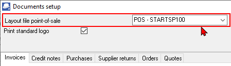 TurboCASH4 - Change stock item quantities - document layout file select