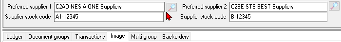 TurboCASH4 - Stock items - context menu - copy supplier