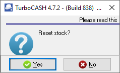 TurboCASH4 Clear / Reset Books confirmation 5