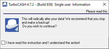 TurboCASH4 - Do year end confirmation